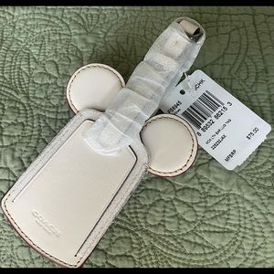 Coach Mickey Mouse luggage tag Retired